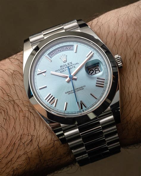 rolex date date smooth bezel president|rolex day date 40mm.